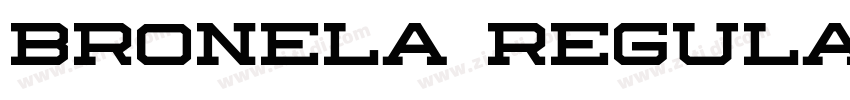 Bronela Regular字体转换